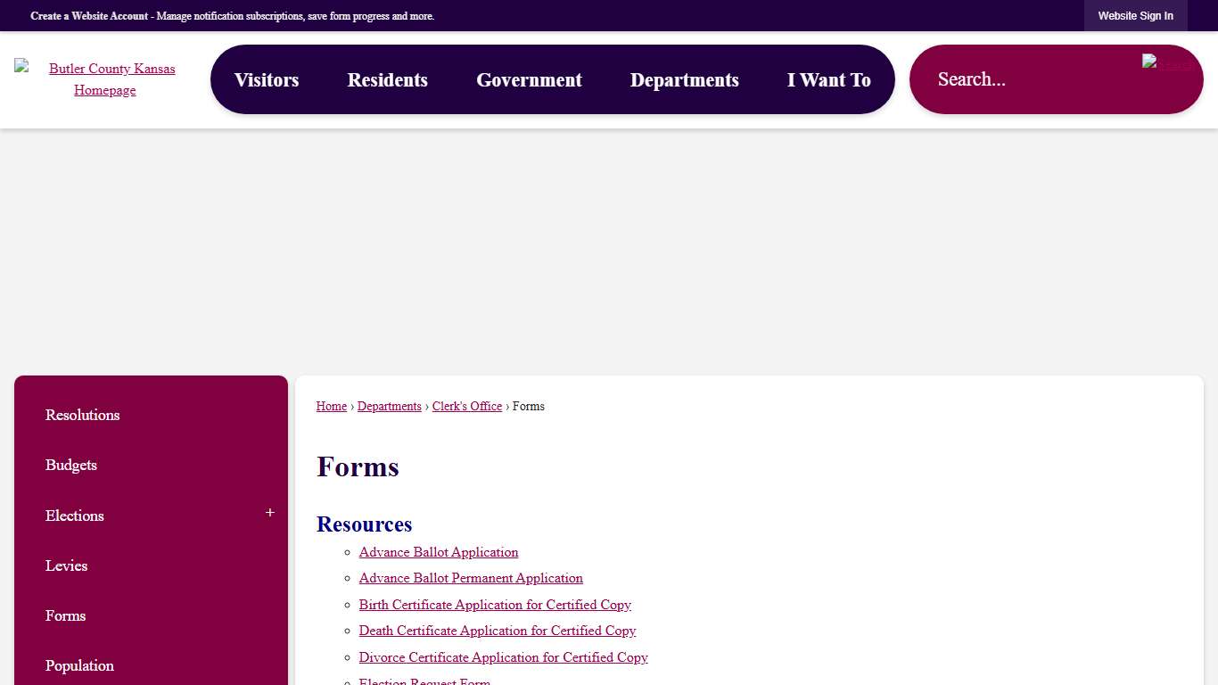 Forms | Butler County, KS - Official Website